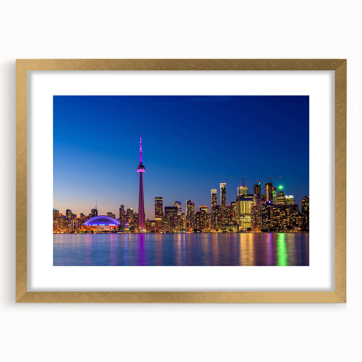Extra large abstract art print on canvas featuring textured strokes in muted gray and blue tones.