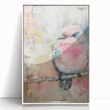 Framed acrylic artwork showcasing a minimalist white design, ideal for modern decor, set against a clean background, enhancing any room's aesthetic appeal.
