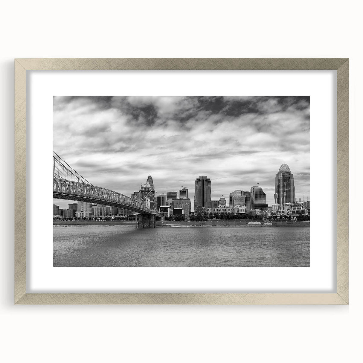 Textured abstract art print in muted earth tones on rolled canvas, suitable for bedroom decor.