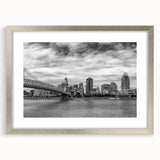 Textured abstract art print in muted earth tones on rolled canvas, suitable for bedroom decor.
