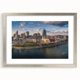 Textured abstract art print in muted gray and blue tones on canvas, ideal for modern bedroom ambiance.