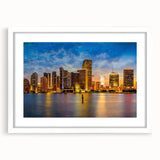 Abstract art print featuring swirling blue and white patterns on canvas, suitable for dining room or bedroom decor.