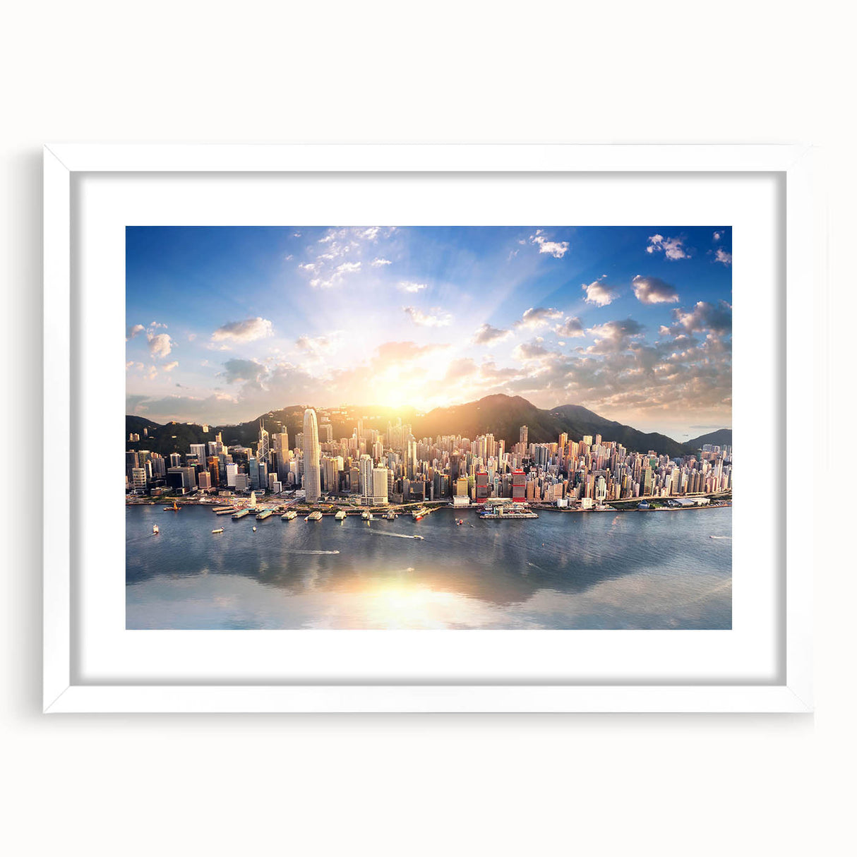 Abstract art print featuring swirling blue and green tones on canvas, suitable for dining room or bedroom decor.