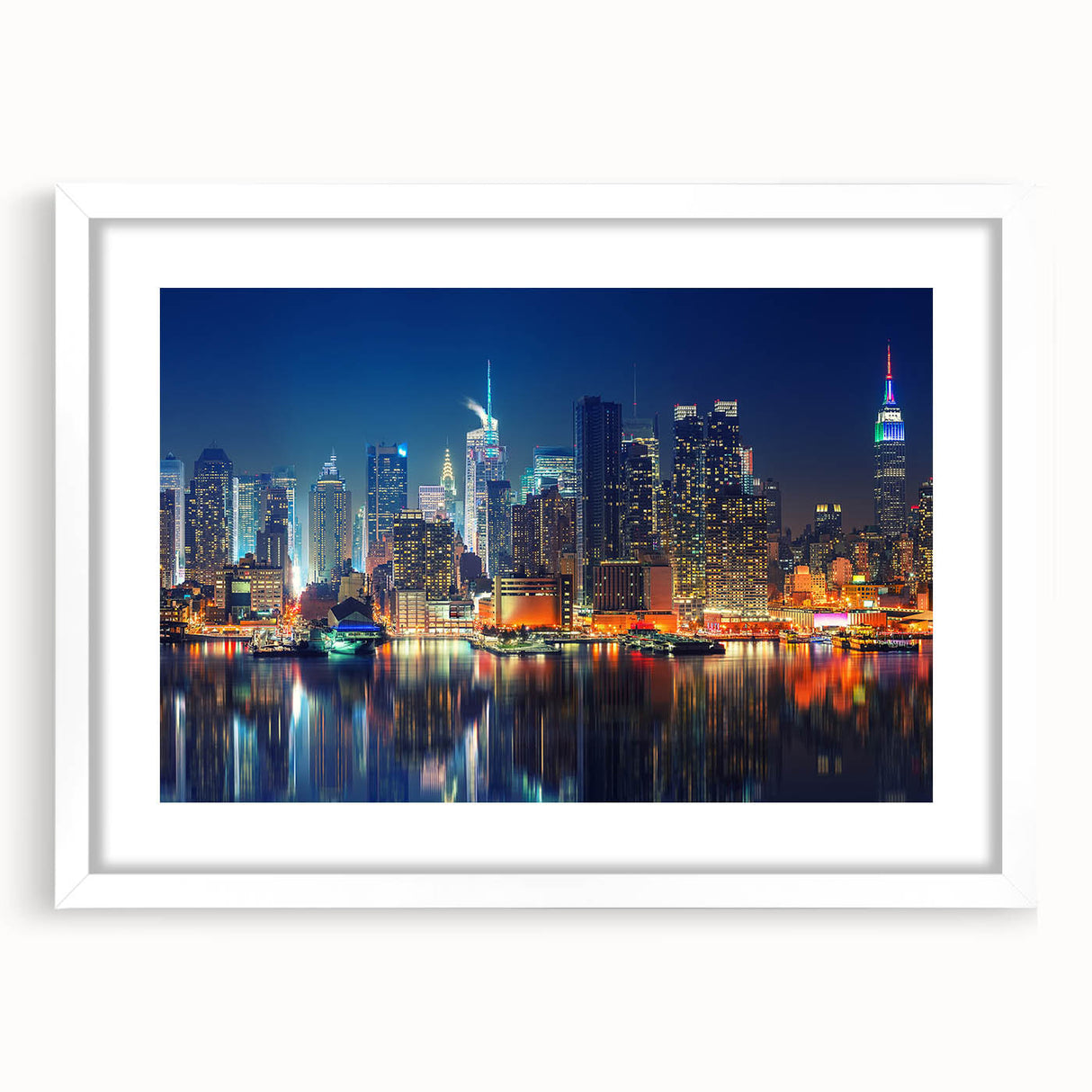 Abstract art print featuring swirling blue and gray hues on canvas, suitable for bedroom or dining room decor.