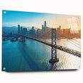 Large abstract wall art in vibrant blue and green tones on canvas.
