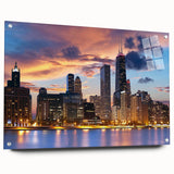 Large abstract wall art on canvas featuring swirling blue and gray tones, ideal for modern bedroom or dining room decor.