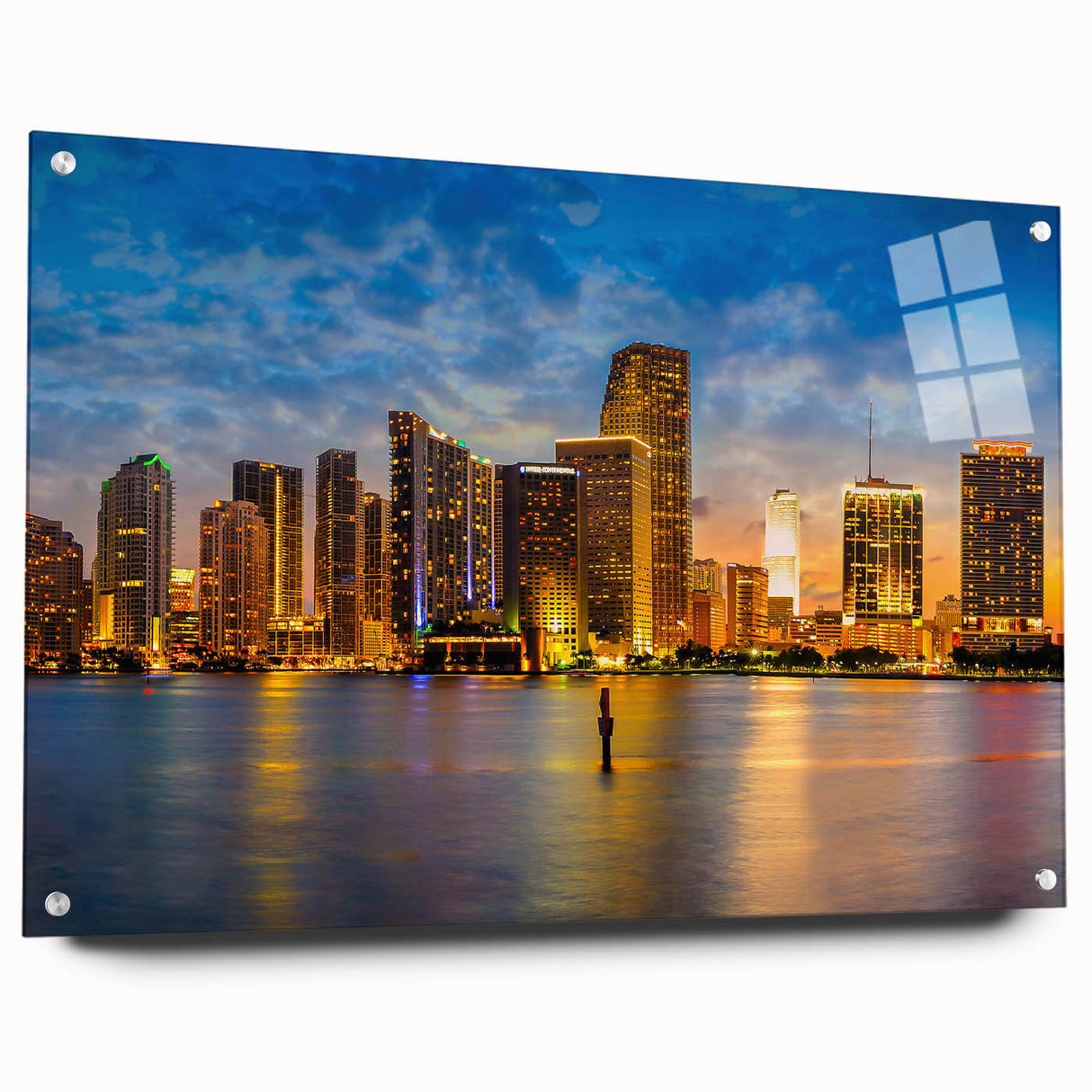 Large abstract wall art featuring swirling blue and grey tones on canvas, suitable for bedroom or dining room decor.