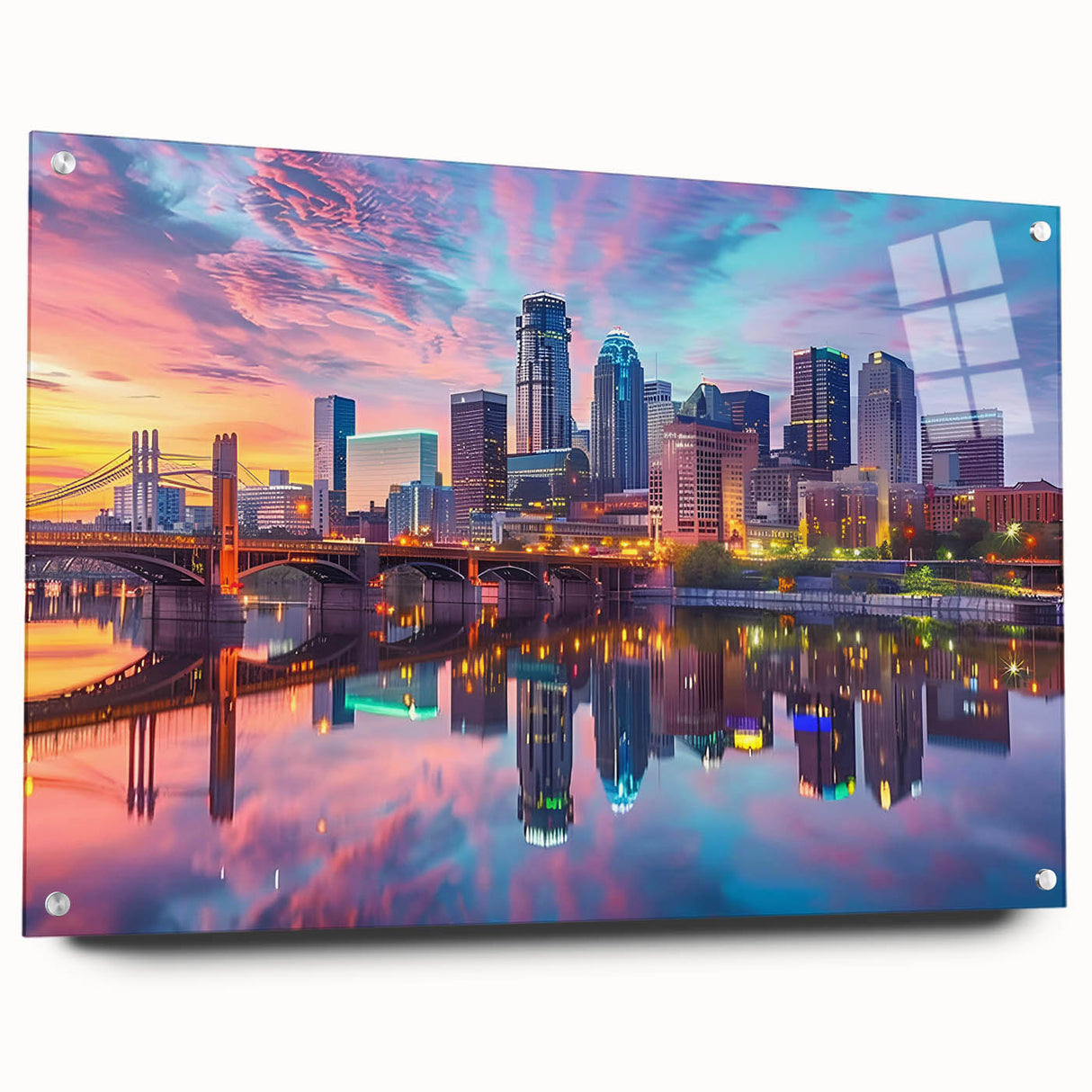 Large abstract wall art in vibrant blues and greens on canvas, ideal for modern bedroom or dining room decor.