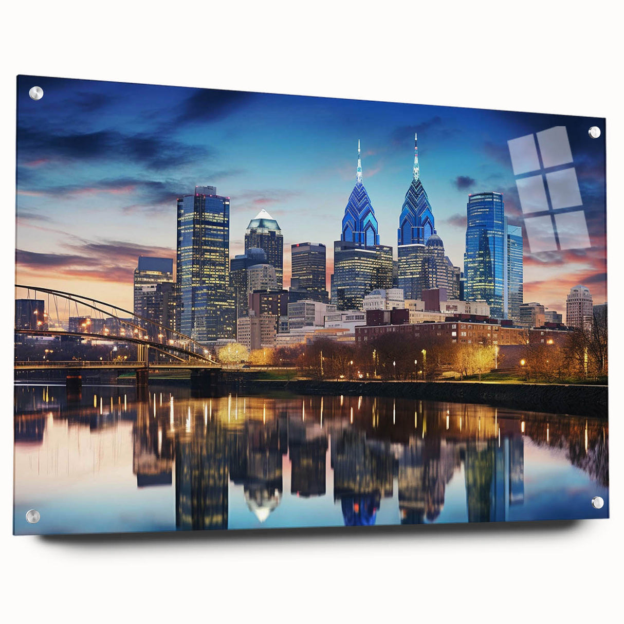 Large abstract wall art in muted grays and blues on canvas, suitable for modern bedroom or dining room decor.