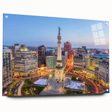 Large abstract wall art on canvas featuring swirling blue and gray tones, suitable for bedroom or dining room decor.