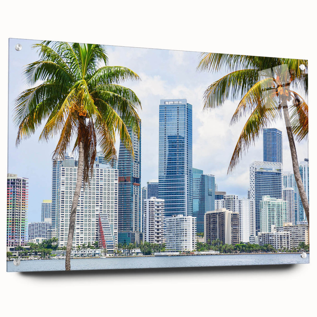 Large abstract wall art on canvas featuring swirling blue and gray tones, ideal for modern bedroom or dining room decor.