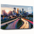 Large abstract wall art on canvas, featuring swirling blue and gray tones, ideal for modern bedroom or dining room decor.