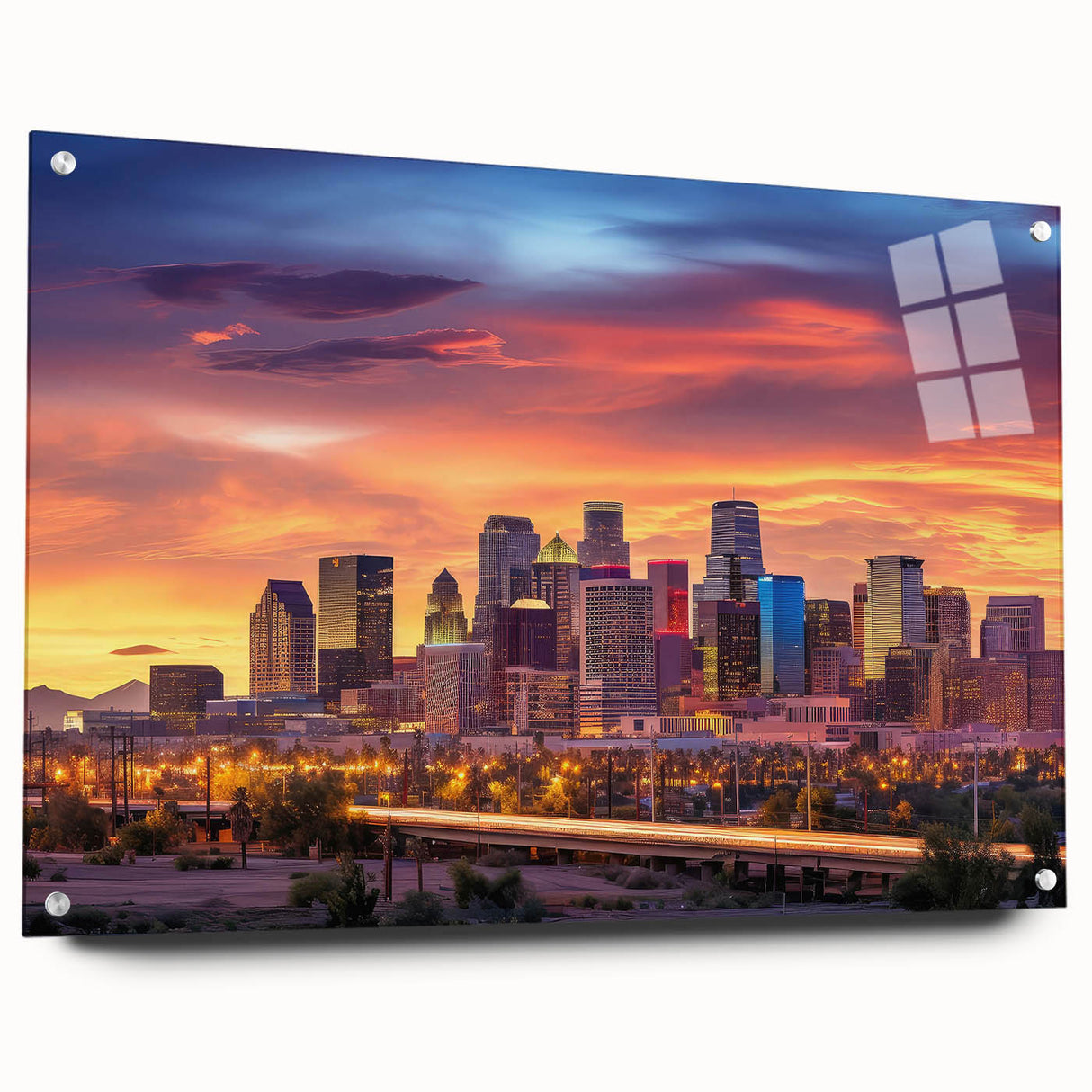 Large abstract wall art featuring swirling blue and gray tones on canvas, suitable for bedroom or dining room decor.