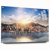 Large abstract wall art featuring swirling blue and gray tones on canvas, suitable for bedroom or dining room decor.