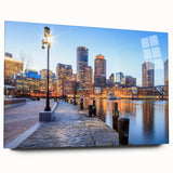 Large abstract wall art in vibrant blue and gold tones on canvas, suitable for bedroom or dining room decor.