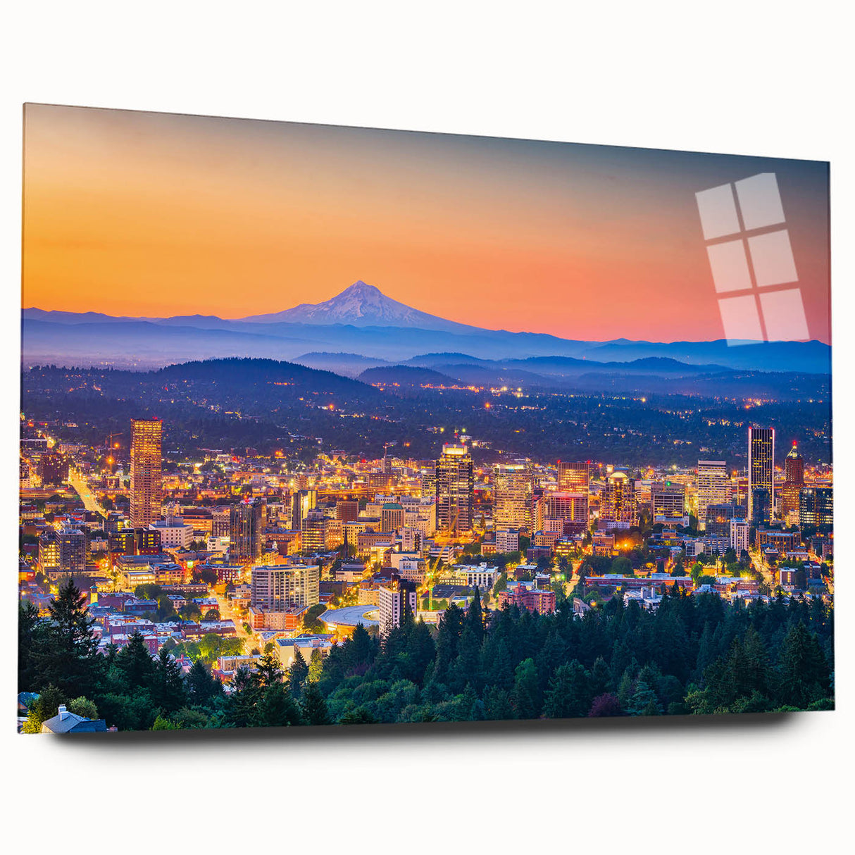 Large abstract wall art in vibrant blue and gold tones on canvas, ideal for bedroom or dining room decor.