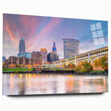 Large abstract wall art in vibrant blues and greens on a rolled canvas, suitable for bedroom or dining room decor.