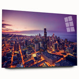 Large abstract wall art in vibrant blue and gold tones on canvas, suitable for bedroom or dining room decor.