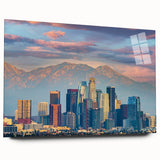 Large abstract wall art in vibrant blue and green tones on canvas, ideal for bedroom or dining room decor.