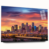 Large abstract wall art in vibrant blue and orange hues on canvas, suitable for bedroom or dining room decor.