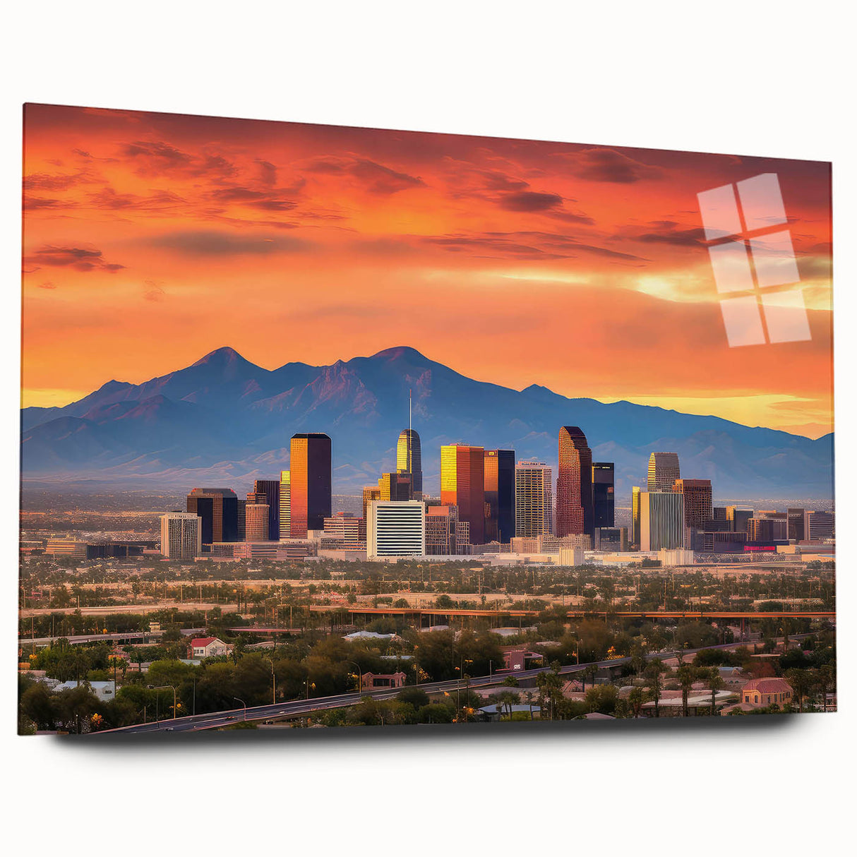 Large abstract wall art on canvas, featuring swirling blue and gray tones, ideal for bedroom or dining room decor.