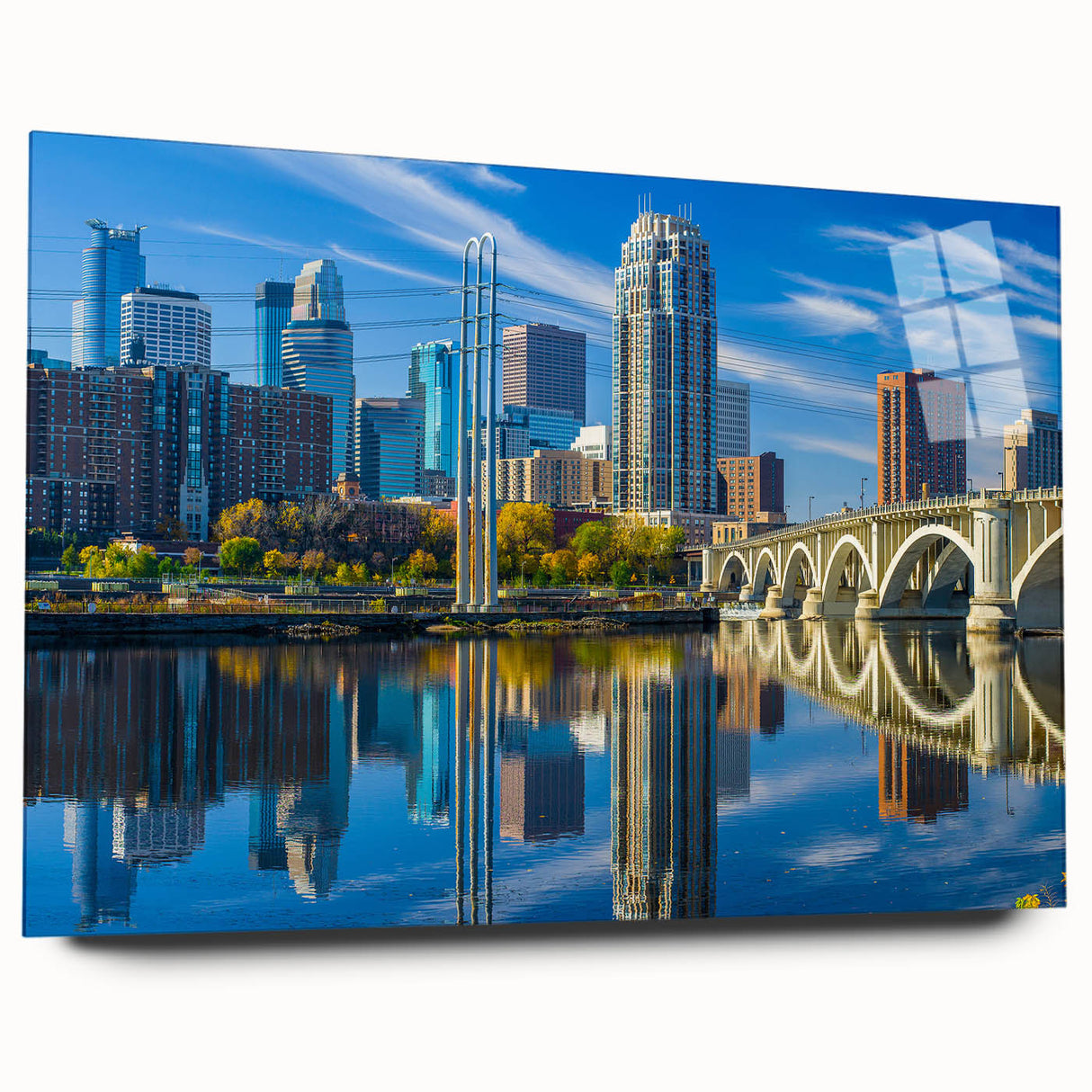 Large abstract wall art in blue and green tones on canvas, ideal for bedroom or dining room decor.