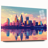 Large abstract wall art in vibrant blue and green tones on canvas, suitable for bedroom or dining room decor.