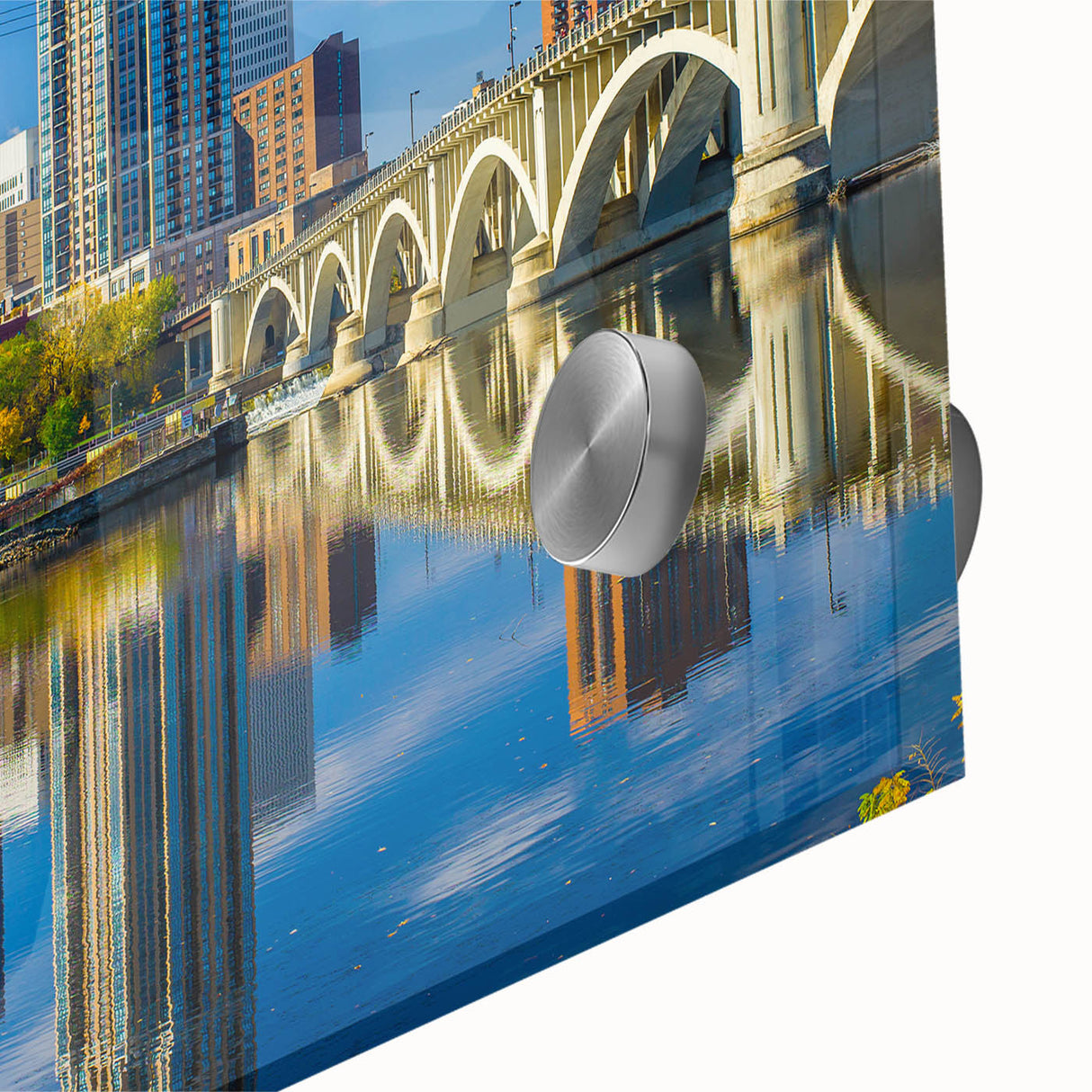 Large abstract wall art in mid-century modernist style with bold geometric shapes in earth tones.