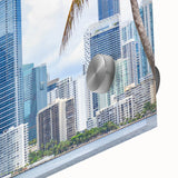 Large abstract wall art in mid-century modernist style, featuring bold geometric shapes in earth tones.