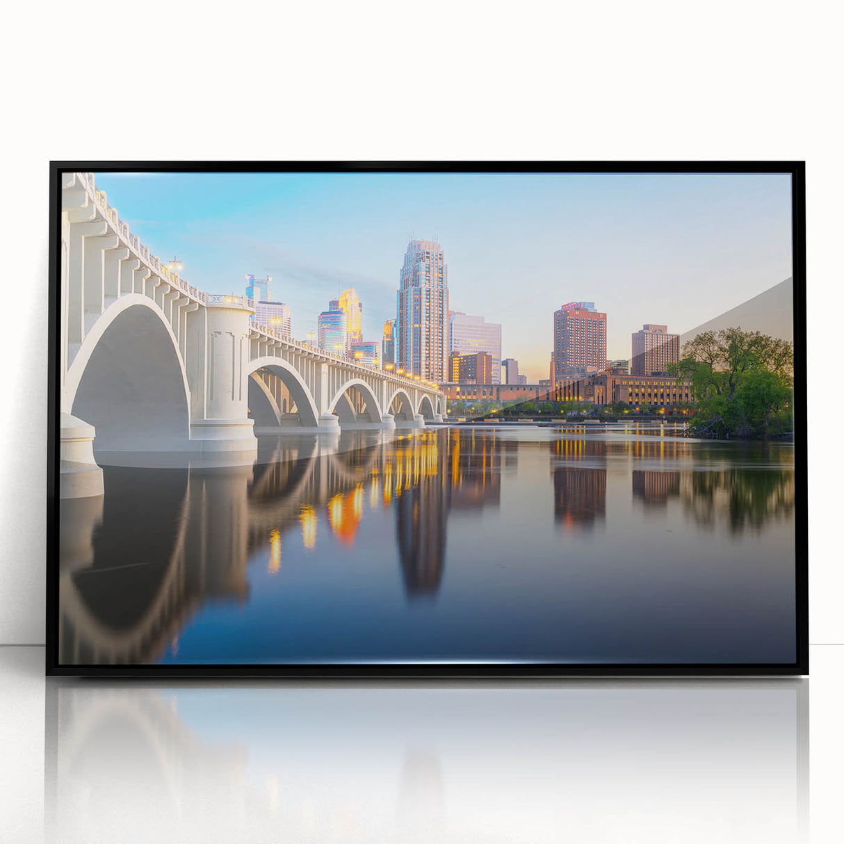 Large abstract wall art featuring swirling blue and gray tones on canvas, ideal for modern art wall decor.