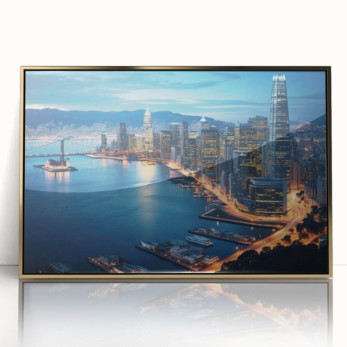 Large art print featuring a mid-century modernist abstract design in pastel colors on canvas, suitable for nursery wall art.