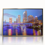 Large art print of a mid-century modernist style abstract design in pastel shades, ideal for nursery wall art.