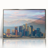 Mid-century modernist art print featuring geometric shapes in muted earth tones on canvas, suitable for nursery wall decor.