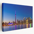 Large abstract canvas art in muted gray and blue tones, ideal for kitchen wall decor.