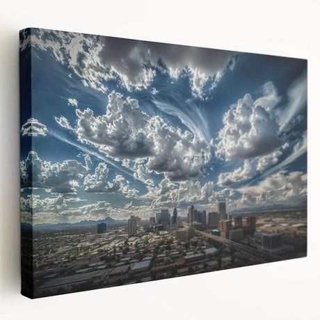 Large abstract painting in vibrant blue and green hues on canvas, suitable for kitchen wall art.