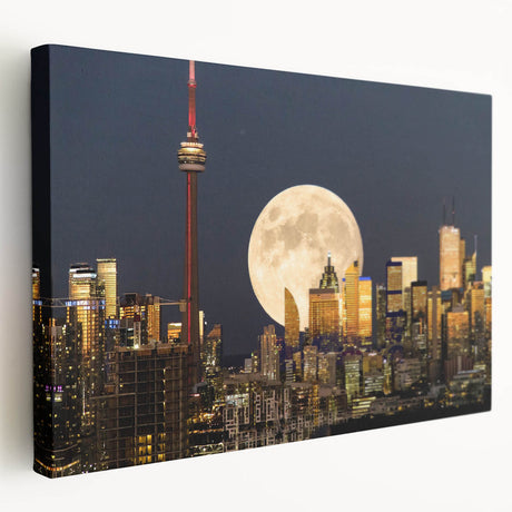 Large abstract acrylic print in vibrant red and orange tones, ideal for kitchen wall art.