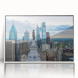 Art deco poster featuring a geometric pattern in muted gold and navy tones on canvas, ideal for modern nursery wall art.