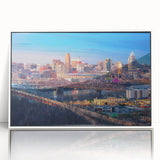 Art deco poster featuring a geometric pattern in pastel shades on canvas, suitable for nursery wall art.