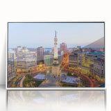 Art deco poster featuring a minimalist geometric design in pastel shades, ideal for nursery wall art.