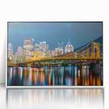 Art deco poster featuring geometric shapes in pastel shades on canvas, suitable for nursery wall art.