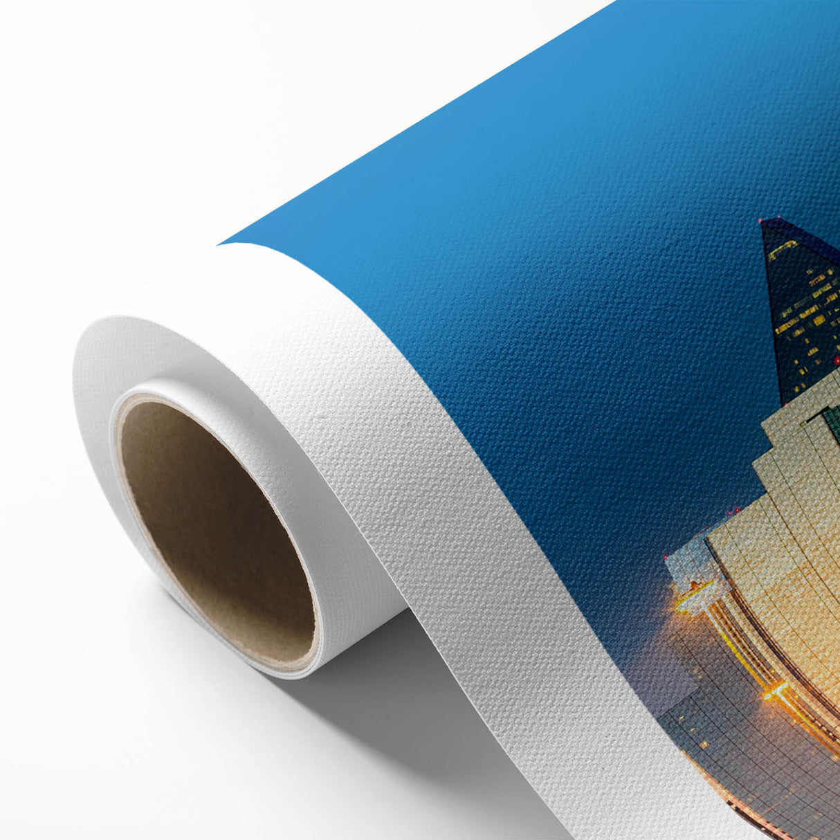 Art deco poster featuring a stylized stork in pastel shades, printed on canvas, ideal for nursery wall art.