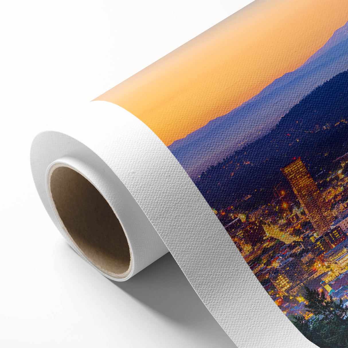 Art deco poster of a serene lake, using muted pastel colors on framed canvas, ideal for nursery wall art.