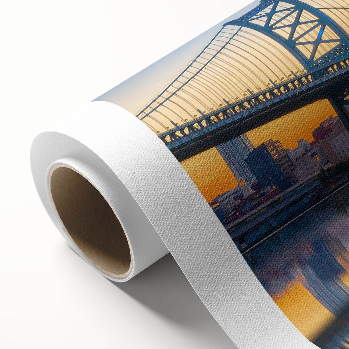 Art deco poster featuring a stylized stork in muted pastel colors on canvas, ideal for nursery wall art.