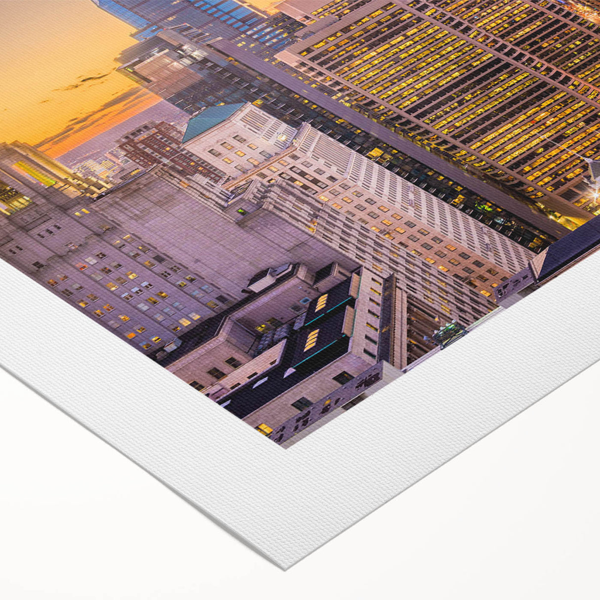 Art deco poster featuring geometric patterns and metallic gold and black tones on canvas.