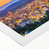 Art deco poster featuring a geometric pattern in muted gold and navy blue, ideal for dining room or bathroom wall art.