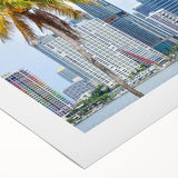 Art Deco poster featuring geometric patterns in gold and black, printed on framed canvas, suitable for dining room wall.