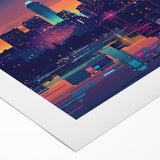 Art deco poster featuring geometric shapes in gold and black, suitable for dining room or bathroom wall art.