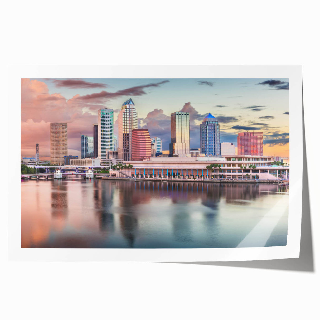 Extra large canvas print featuring a detailed floral design in soft pastel shades.