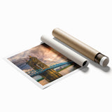 Extra large canvas featuring a floral pattern in soft pastel shades.