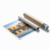 Extra large canvas print featuring a detailed floral art in soft pastel shades.